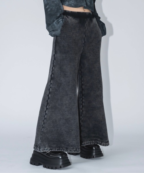 17HR（セブンティーンアワーズ）の「ウォッシュドスウェットパンツ(セットアップ可)（スウェットパンツ・レディース・ブラック/グレー・FREE）」の7枚目の写真