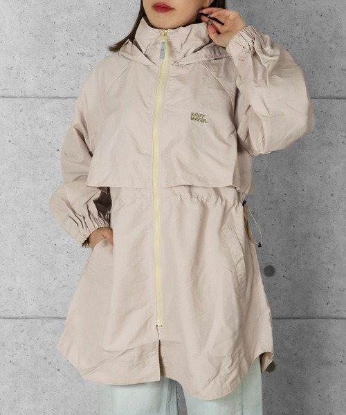 KRIFF MAYER Lady's Collection(クリフメイヤーレディースコレクション)の「ゆったりマウンテンパーカー(マウンテンパーカー・レディース・ピンク/ダークグレー/ナチュラル/カラフル/ライトグリーン・LARGE/MEDIUM)」の3枚目の写真