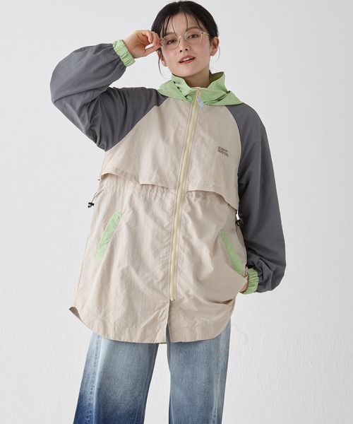 KRIFF MAYER Lady's Collection(クリフメイヤーレディースコレクション)の「ゆったりマウンテンパーカー(マウンテンパーカー・レディース・ピンク/ダークグレー/ナチュラル/カラフル/ライトグリーン・LARGE/MEDIUM)」の5枚目の写真