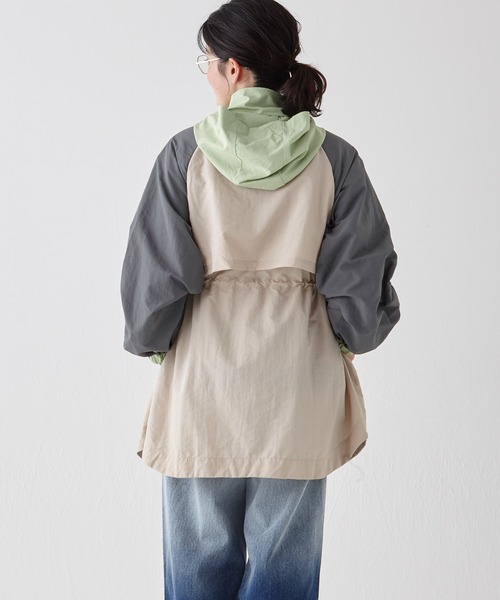 KRIFF MAYER Lady's Collection(クリフメイヤーレディースコレクション)の「ゆったりマウンテンパーカー(マウンテンパーカー・レディース・ピンク/ダークグレー/ナチュラル/カラフル/ライトグリーン・LARGE/MEDIUM)」の13枚目の写真