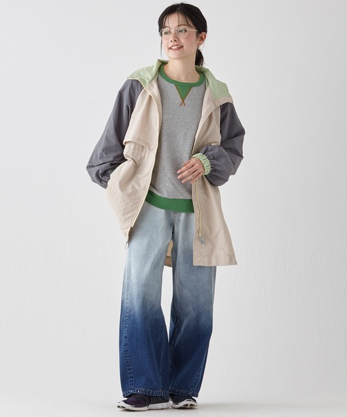 KRIFF MAYER Lady's Collection(クリフメイヤーレディースコレクション)の「ゆったりマウンテンパーカー(マウンテンパーカー・レディース・ピンク/ダークグレー/ナチュラル/カラフル/ライトグリーン・LARGE/MEDIUM)」の14枚目の写真