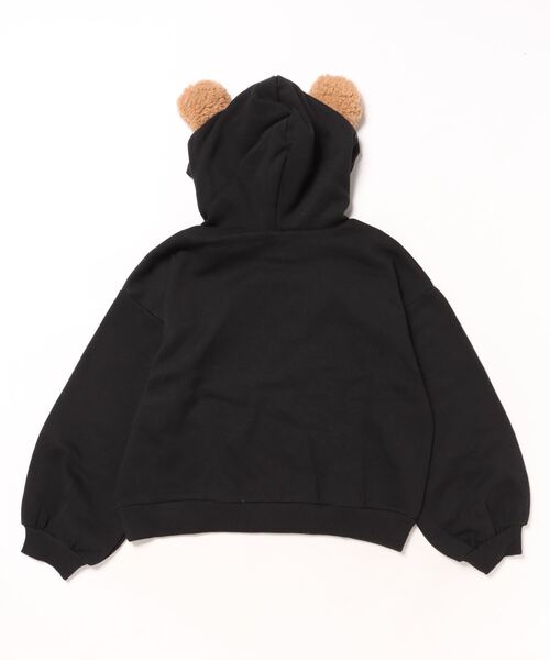 キッズ 裏起毛クマ耳パーカー（パーカー）｜coca（coca）（コカ）の