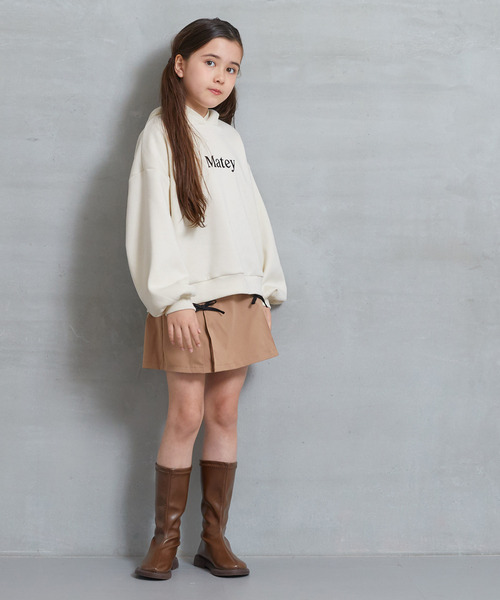 coca（coca）（コカ）の「【WEB限定セール】キッズ　裏起毛クマ耳パーカー（パーカー・キッズ・ブラック/アイボリー/ライトピンク・140/130/150/120）」の12枚目の写真