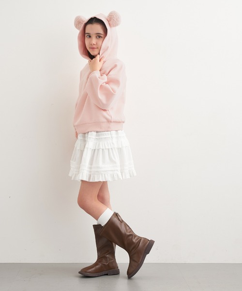 WEB限定セール】キッズ 裏起毛クマ耳パーカー（パーカー）｜coca（coca