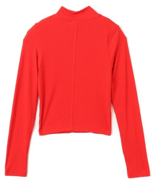 atmos pink(アトモスピンク)の「NIKE AS W NSW ESSNTL RIB MOCK LS TO / ナイキ ウィメンズ NSW エッセンシャル リブ L/S モック トップ 【SP】(Tシャツ/カットソー・レディース・レッド・M/S)」の5枚目の写真