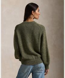 新品◆Poloラルフローレン◆コットン素材 クルーネックセーター◆オリーブ系◆サイズM