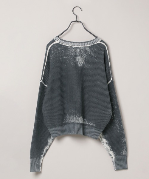 JEANASIS(ジーナシス)の「リバースダイロゴショートプルオーバー/321917(ニット/セーター・レディース・ネイビー/レッド/チャコールグレー/グレー・FREE)」の10枚目の写真