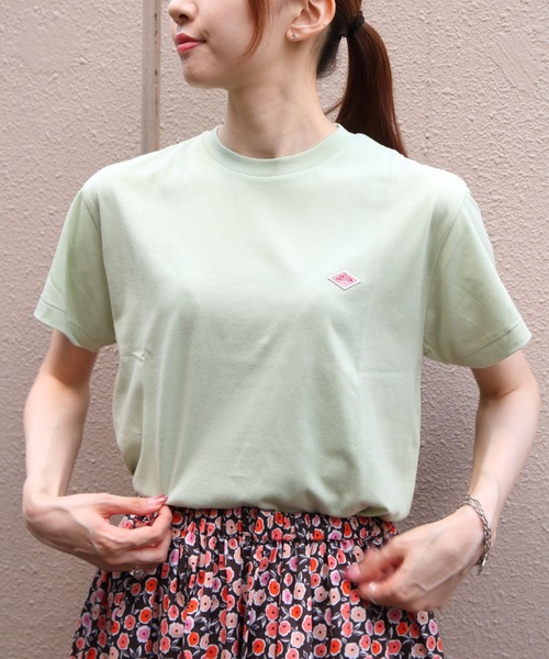 DANTON(ダントン)の「DANTON/ダントン ショートTEEシャツ ソリッド T/C SHORT T-SHIRT SOLID DT-C0408 CVT(Tシャツ/カットソー・レディース・サックスブルー/ダークベージュ/ホワイト/ピンク/ダークブルー/ライトグリーン/ライトベージュ・M)」の5枚目の写真