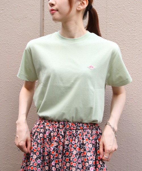 DANTON(ダントン)の「DANTON/ダントン ショートTEEシャツ ソリッド T/C SHORT T-SHIRT SOLID DT-C0408 CVT(Tシャツ/カットソー・レディース・サックスブルー/ダークベージュ/ホワイト/ピンク/ダークブルー/ライトグリーン/ライトベージュ・M)」の12枚目の写真
