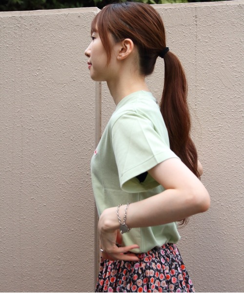 DANTON(ダントン)の「DANTON/ダントン ショートTEEシャツ ソリッド T/C SHORT T-SHIRT SOLID DT-C0408 CVT(Tシャツ/カットソー・レディース・サックスブルー/ダークベージュ/ホワイト/ピンク/ダークブルー/ライトグリーン/ライトベージュ・M)」の13枚目の写真