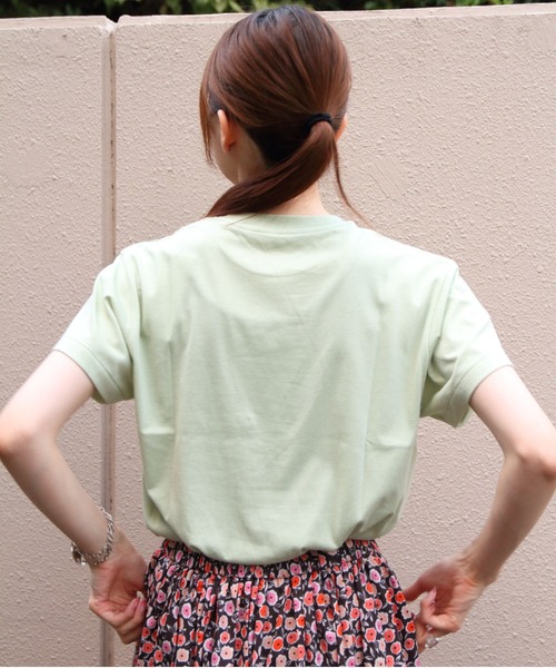 DANTON(ダントン)の「DANTON/ダントン ショートTEEシャツ ソリッド T/C SHORT T-SHIRT SOLID DT-C0408 CVT(Tシャツ/カットソー・レディース・サックスブルー/ダークベージュ/ホワイト/ピンク/ダークブルー/ライトグリーン/ライトベージュ・M)」の14枚目の写真
