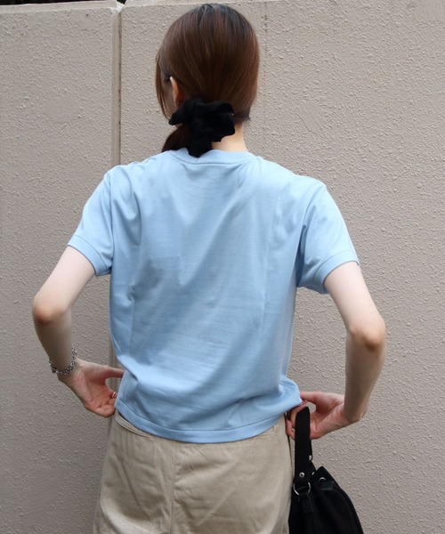 DANTON(ダントン)の「DANTON/ダントン ショートTEEシャツ ソリッド T/C SHORT T-SHIRT SOLID DT-C0408 CVT(Tシャツ/カットソー・レディース・サックスブルー/ダークベージュ/ホワイト/ピンク/ダークブルー/ライトグリーン/ライトベージュ・M)」の20枚目の写真