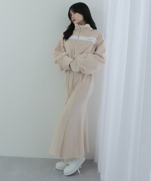 M DOLLY（エムドリー）の「*M DOLLY original* velour mermaid skit/ベロアマーメイドスカート（スカート・レディース・ブラック/ベージュ・S/FREE）」の7枚目の写真