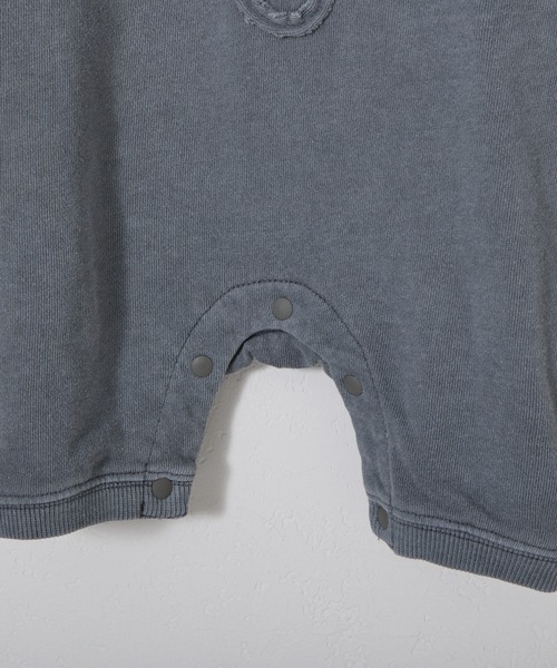 CIAOPANIC TYPY（チャオパニックティピー）の「【25SS新作】【KIDS】ピグメント加工フラワーロープロンパース（ロンパース・キッズ・チャコールグレー/オフホワイト・80）」の11枚目の写真