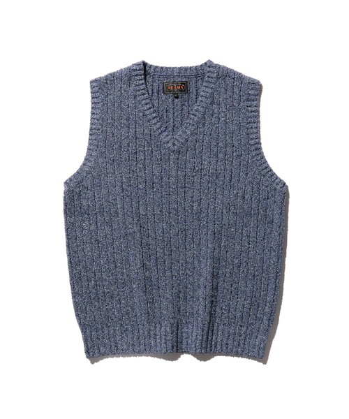 BEAMS PLUS(ビームスプラス)の「コットン リネン アラン ベスト(ベスト・メンズ・グリーン/ベージュ/ネイビー・M/L/XL/S)」の3枚目の写真