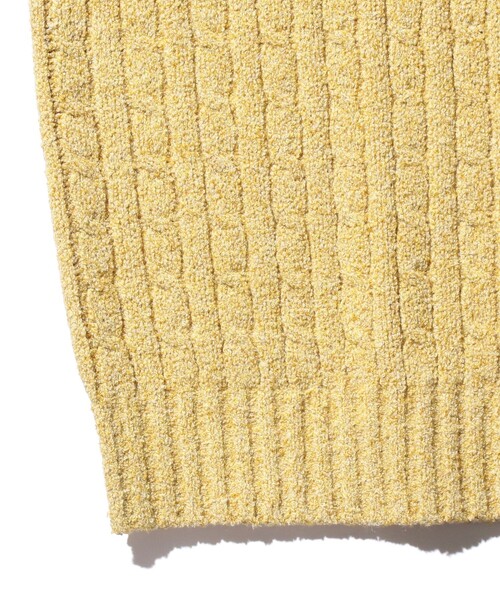 BEAMS PLUS(ビームスプラス)の「コットン リネン アラン ベスト(ベスト・メンズ・グリーン/ベージュ/ネイビー・M/L/XL/S)」の6枚目の写真