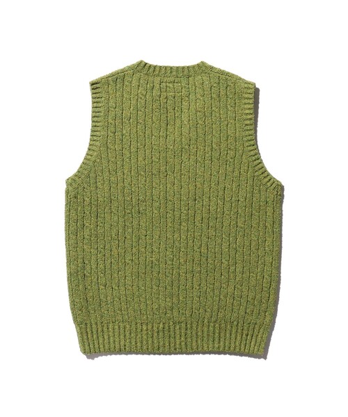 BEAMS PLUS(ビームスプラス)の「コットン リネン アラン ベスト(ベスト・メンズ・グリーン/ベージュ/ネイビー・M/L/XL/S)」の12枚目の写真