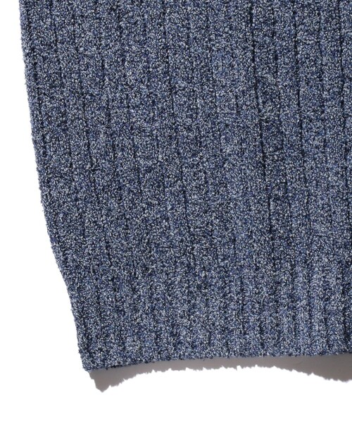 BEAMS PLUS(ビームスプラス)の「コットン リネン アラン ベスト(ベスト・メンズ・グリーン/ベージュ/ネイビー・M/L/XL/S)」の14枚目の写真
