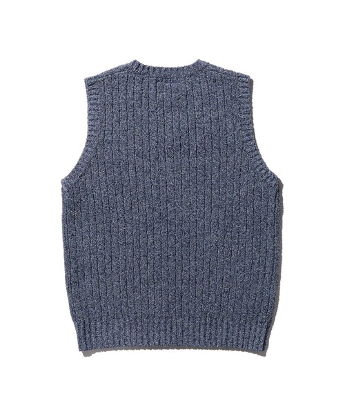 BEAMS PLUS(ビームスプラス)の「コットン リネン アラン ベスト(ベスト・メンズ・グリーン/ベージュ/ネイビー・M/L/XL/S)」の16枚目の写真