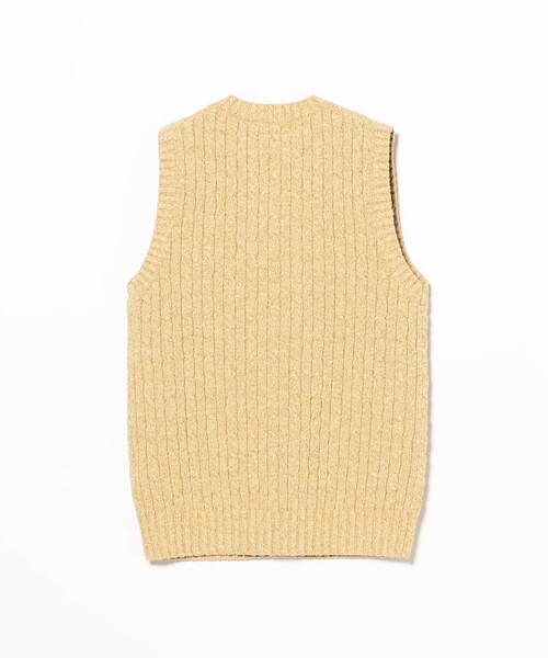 BEAMS PLUS(ビームスプラス)の「コットン リネン アラン ベスト(ベスト・メンズ・グリーン/ベージュ/ネイビー・M/L/XL/S)」の18枚目の写真
