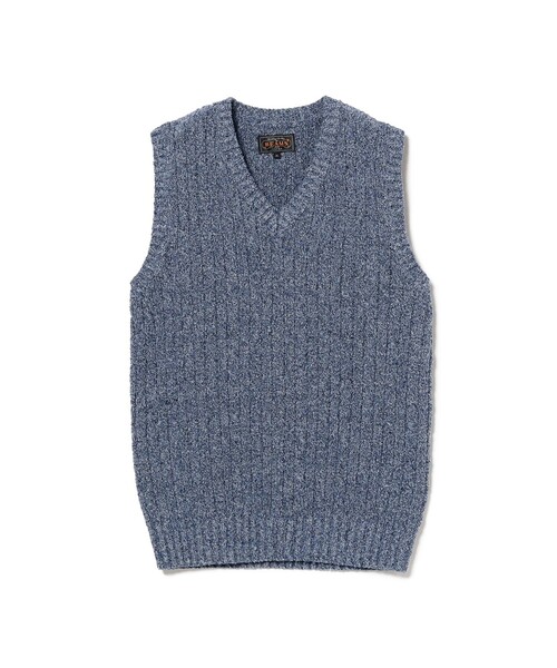 BEAMS PLUS(ビームスプラス)の「コットン リネン アラン ベスト(ベスト・メンズ・グリーン/ベージュ/ネイビー・M/L/XL/S)」の20枚目の写真