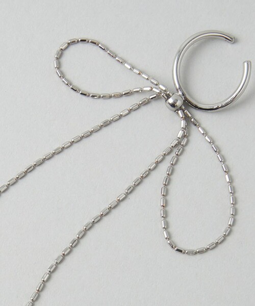 CITEN（シテン）の「＜CITEN＞リボンイヤーカフ（イヤーカフ・レディース・シルバー/ゴールド・FREE）」の6枚目の写真