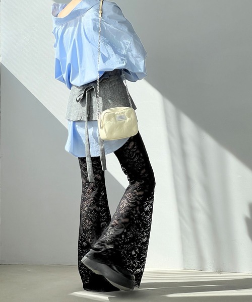 フラワープリントワイドパンツ | AND ON JIONE STORE