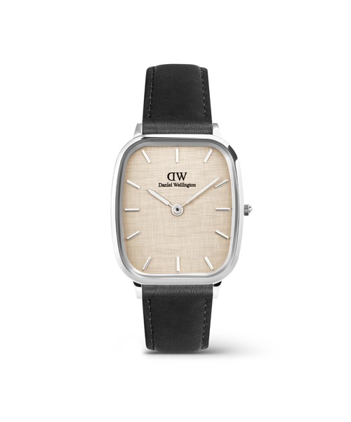 Daniel Wellington(ダニエルウェリントン)の「Marlon Sheffield Linen 本革 32×36.5MM ローズゴールド/シルバー(アナログ腕時計・メンズ・ピンクゴールド/シルバー・ONE SIZE)」の3枚目の写真