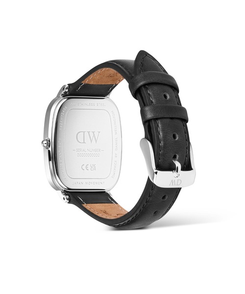 Daniel Wellington(ダニエルウェリントン)の「Marlon Sheffield Linen 本革 32×36.5MM ローズゴールド/シルバー(アナログ腕時計・メンズ・ピンクゴールド/シルバー・ONE SIZE)」の9枚目の写真