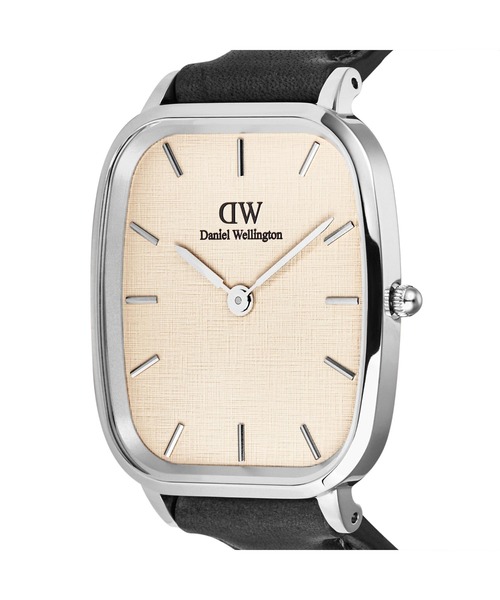 Daniel Wellington(ダニエルウェリントン)の「Marlon Sheffield Linen 本革 32×36.5MM ローズゴールド/シルバー(アナログ腕時計・メンズ・ピンクゴールド/シルバー・ONE SIZE)」の5枚目の写真