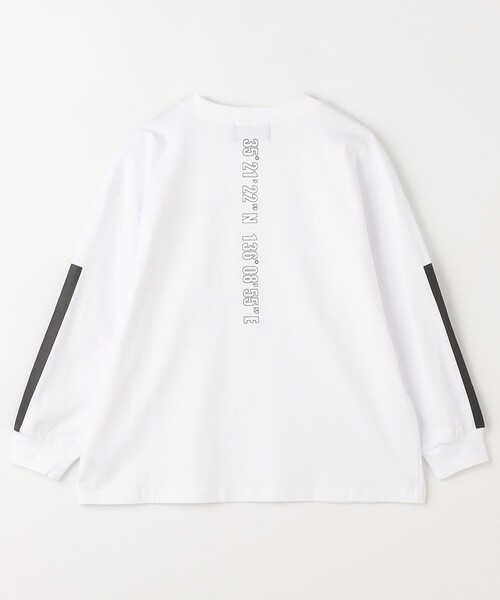 FREAK'S STORE（フリークスストア）の「THE OTOGIBANASHI SUPPLY/オトギバナシサプライ 【KID‘S】line tee/ライン ロングスリーブ カットソー（Tシャツ/カットソー・キッズ・ホワイト/ブラック・X-LARGE/MEDIUM/SMALL/LARGE）」の11枚目の写真