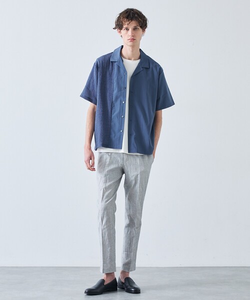 5351 POUR LES HOMMES(ゴーサンゴーイチプールオム)の「【セットアップ対応】コットン ワッシャー プリント パンツ(スラックス・メンズ・ホワイト/ブラック・44/46/48/50)」の20枚目の写真