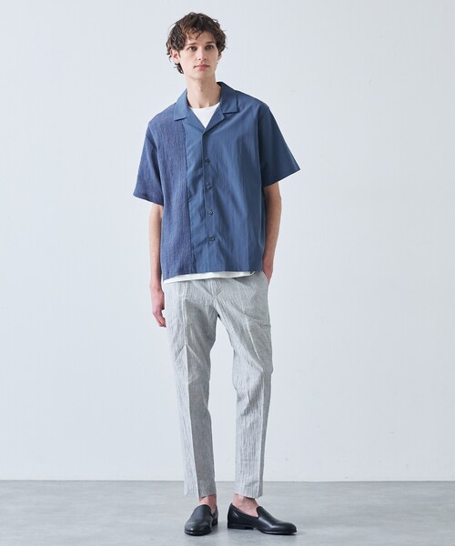 5351 POUR LES HOMMES(ゴーサンゴーイチプールオム)の「【セットアップ対応】コットン ワッシャー プリント パンツ(スラックス・メンズ・ホワイト/ブラック・44/46/48/50)」の21枚目の写真