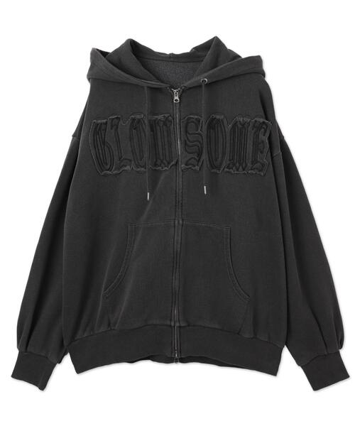 WEGO(ウィゴー)の「WEGO/ヴィンテージウォッシュパッチワークBIGZIPパーカー(パーカー・レディース・ネイビー/スミクロ・FREE)」の7枚目の写真