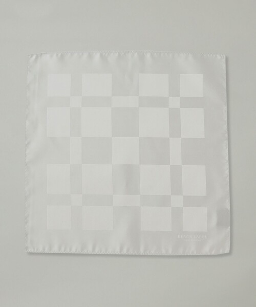 BLACK LABEL CRESTBRIDGE(ブラックレーベル・クレストブリッジ)の「ジャカードクレストブリッジチェックチーフ(ネクタイ・メンズ・ホワイト系その他・FREE)」の3枚目の写真