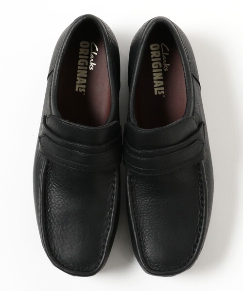 CLARK'S ORIGINALS ブラックモカシン セール】Clarks Wallabee Leather（モカシン/デッキシューズ