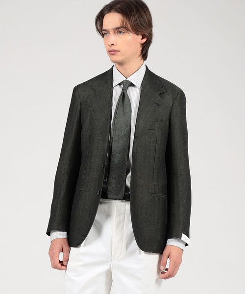 セール】【別注】De Petrillo リネンコットン シングルブレス