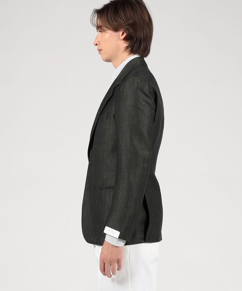 セール】【別注】De Petrillo リネンコットン シングルブレステッド3B