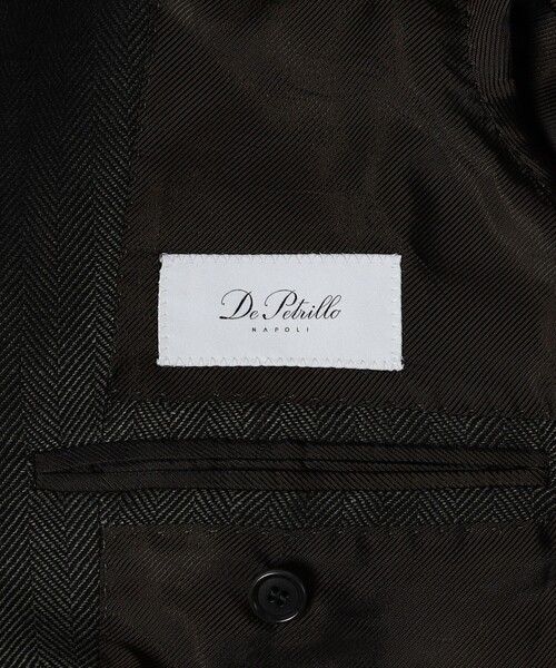 デペトリロ　シングル　テーラードジャケット セール】【別注】De Petrillo リネンコットン シングルブレステッド3B