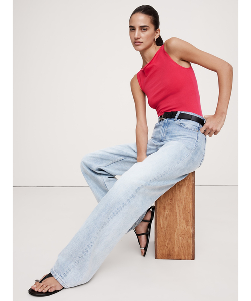 Banana Republic(バナナリパブリック)の「ライトウェイト メリノ ボートネック タンクトップ(タンクトップ・レディース・ブルー/コーラル/ネイビー・S/M/L/XS)」の4枚目の写真