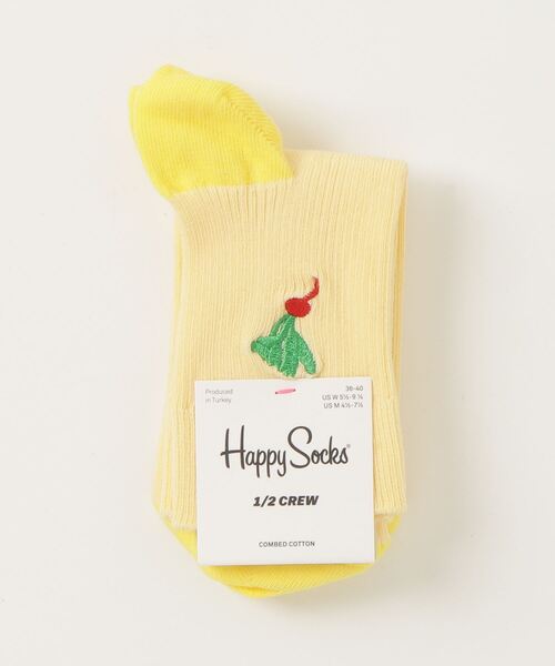 Happy Socks(ハッピーソックス)の「■HAPPY SOCKS■デザインソックス(ソックス/靴下・レディース・イエロー系その他・SMALL)」の1枚目の写真