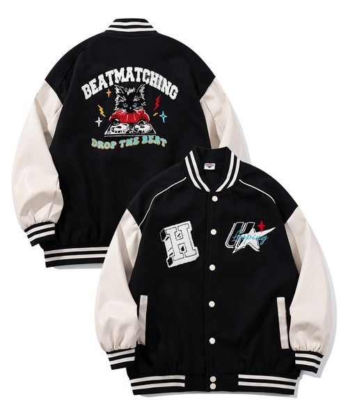 フック（HOOK）/HOOK −original−　サガラ刺繍ワッペンスタジャン セール】HOOK -original- サガラ刺繍ワッペンスタジャン（スタジャン