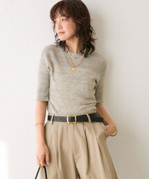 RIVE DROITE | 【着回し力抜群】ゴブソデリブクルーニット(ニット/セーター)