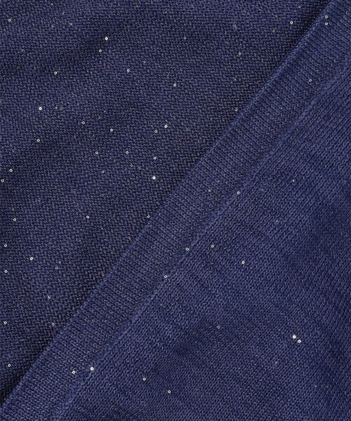 TOCCA(トッカ)の「SPIDERWEB KNIT ニットブルゾン(カーディガン/ボレロ・レディース・アイボリー系/ネイビー系・SMALL/MEDIUM)」の4枚目の写真