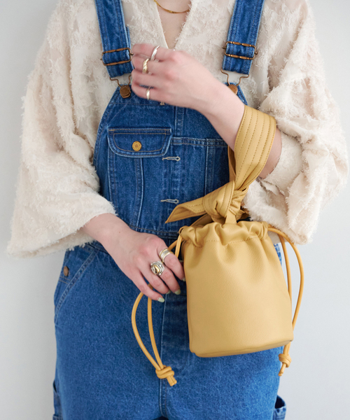 B.C STOCK(ベーセーストック)の「ワンハンドBAG(ショルダーバッグ・レディース・イエロー/ブラック/サックスブルー・FREE)」の3枚目の写真