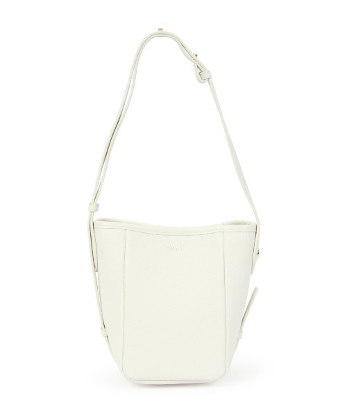 Beau're(ヴュレ)の「【BEAURE/ビュレ】カウレザー バケツ型 ワンマイル BAG(ショルダーバッグ・レディース・アイボリー/ブラウン/シルバー/レッド/ブラック・FREE)」の9枚目の写真