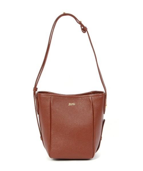 Beau're(ヴュレ)の「【BEAURE/ビュレ】カウレザー バケツ型 ワンマイル BAG(ショルダーバッグ・レディース・アイボリー/ブラウン/シルバー/レッド/ブラック・FREE)」の11枚目の写真