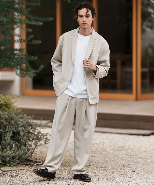 CAMBIO（カンビオ）の「mj10564-テックリネンテーラードジャケット（テーラードジャケット・メンズ・ブラック/ミックスグレー/グレイッシュベージュ・M/L）」の7枚目の写真