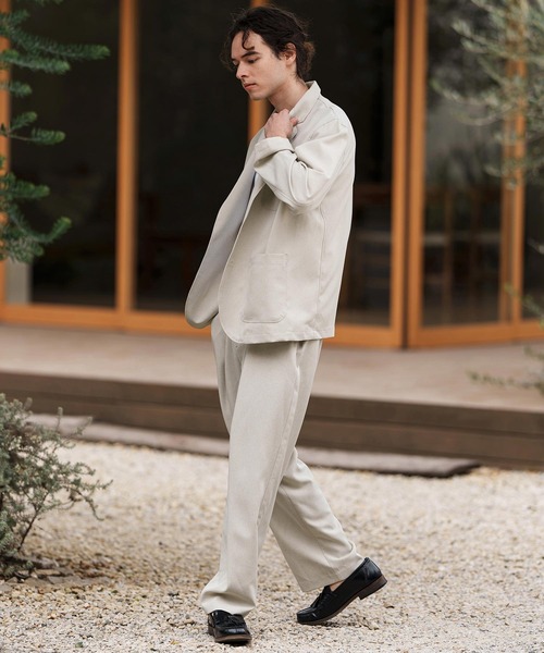 CAMBIO（カンビオ）の「mj10564-テックリネンテーラードジャケット（テーラードジャケット・メンズ・ブラック/ミックスグレー/グレイッシュベージュ・M/L）」の8枚目の写真