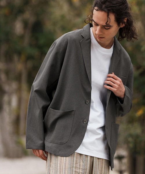 CAMBIO（カンビオ）の「mj10564-テックリネンテーラードジャケット（テーラードジャケット・メンズ・ブラック/ミックスグレー/グレイッシュベージュ・M/L）」の11枚目の写真